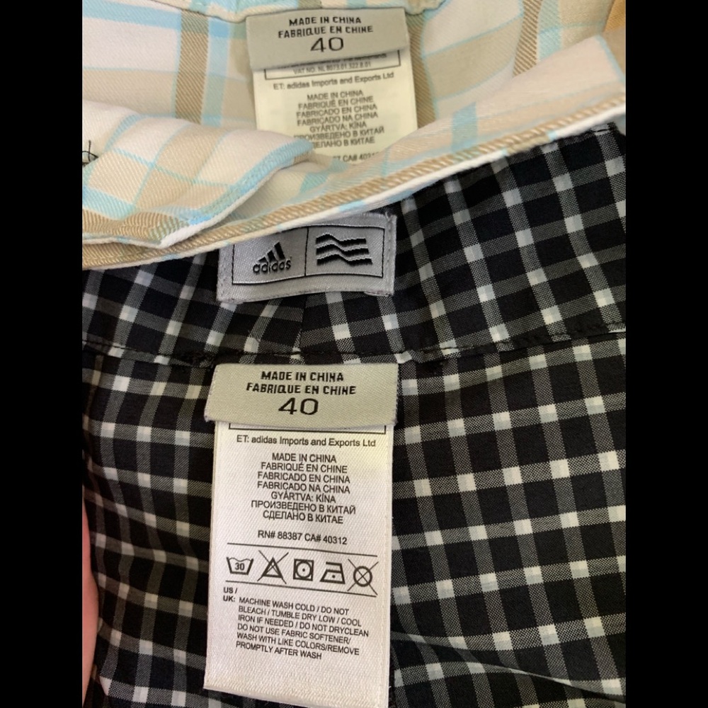 Men’s adidas shorts size 40.